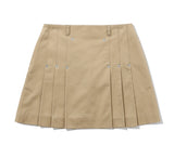 COTTON LOW RISE KILT SKIRT