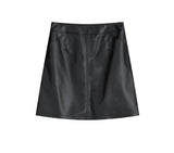 Fox leather round skirt