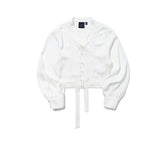 BELL SLEEVE TIE BLOUSE