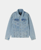 CUT OUT DENIM TRUCKER JACKET