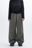 Lever Knee Pintuck Washed Cotton Pants