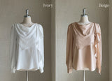 Rockle draped scarf blouse
