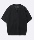 Nits collar short Sleeve knit