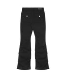 Shirring bootscut pants