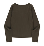 SQUARE NECK RIBBED TOP
