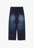 DESTROYED WASHING DENIM PANTS
