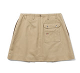 COTTON LOW RISE KILT SKIRT