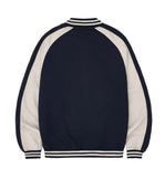 Sweat Color Matching Varsity Jacket