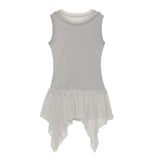 Layered Lace Frill Sleeveless