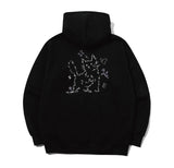 About Love CAT embroidery hood zip-up