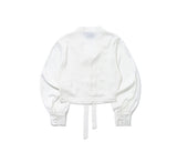 BELL SLEEVE TIE BLOUSE