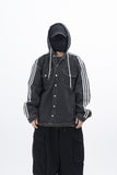 Merence Hooded Denim Shirt