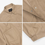 Washed double pocket crop blouson