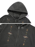 [2-WAY] Navajo Pigment Hood Zip-Up