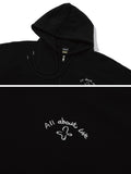 About Love CAT embroidery hood zip-up
