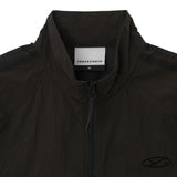 Symbol Logo Track Shirring Zip-Up