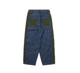QUILTED DENIM PANTS