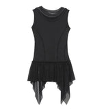 Layered Lace Frill Sleeveless