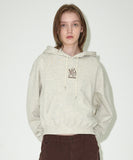 MGD SERIF LOGO CROP HOODIE