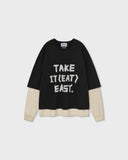 [AG] Slogan Layered Long Sleeve