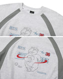 Shooting Bear Raglan Sweatshirt