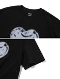 Rough Heart Crop Short Sleeve Tee