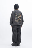 Black Cat Mood Pigment Sweatshirt