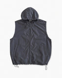 Cropped nylon hooded vest