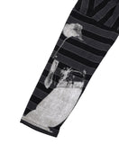 Geumone Washed Stripe Long Sleeves T-shirt