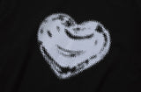 Rough Heart Crop Short Sleeve Tee