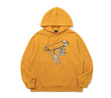 SILVER CLIP PENDANT LOGO HOODIE