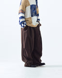 Belted Parachute Wide Pants