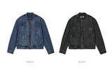 OBLATE BIKER DENIM JACKET