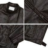 Fez Vintage Washing Leather Jacket