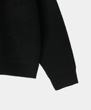 SCRIPT TYPE ROUND NECK CARDIGAN