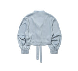 BELL SLEEVE TIE BLOUSE