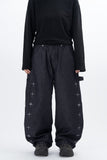 Gelly Embroidery Cross Carpenter Pants