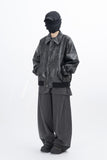 Glady Crack Over Leather Jacket
