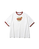 [AG] Hotdog Graphic Ringer Half Tee