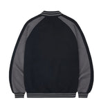 Sweat Color Matching Varsity Jacket