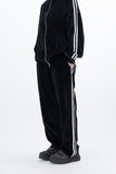 Stua Velour Velvet Set-Up Sweatpants