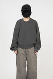 Vintage Washing Crop Sweatshirt