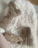 Dion Suede Buckle Long Boots