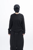 Meiji semi-crop long-sleeved T-shirt