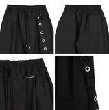 Tape eyelet key ring balloon pants