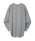 Raw Edge Sculpted Long Sleeve