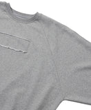 Raw Edge Batwing Sweatshirt