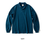 New Wave Double Cotton Collar Long Sleeve T-Shirt