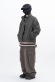 Perna Sand Incision Nylon Windbreaker