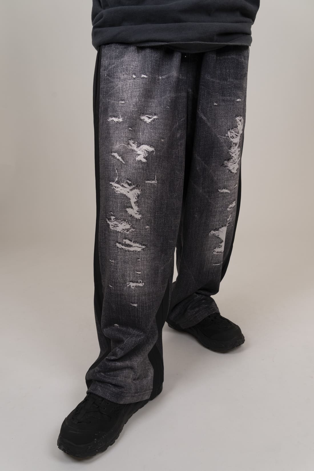 【oan】Fake Denim Printing Pants oan (オアン) - フェイクデニムプリンティングパンツ / Fake